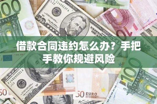武汉借款合同违约怎么办？手把手教你规避风险