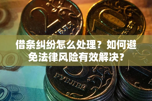 武汉借条纠纷怎么处理？如何避免法律风险有效解决？