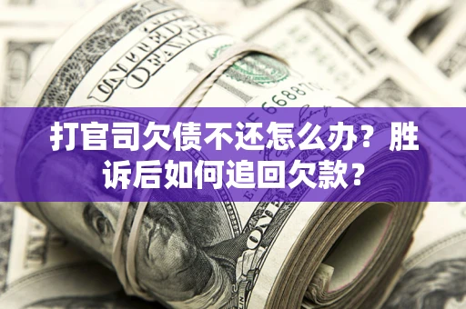 武汉打官司欠债不还怎么办？胜诉后如何追回欠款？