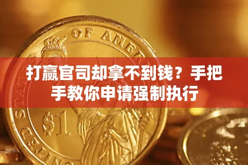武汉打赢官司却拿不到钱？手把手教你申请强制执行