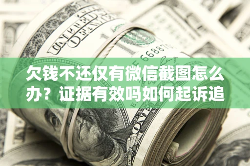 武汉欠钱不还仅有微信截图怎么办？证据有效吗如何起诉追回欠款？