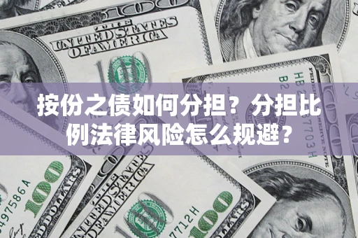 武汉按份之债如何分担？分担比例法律风险怎么规避？