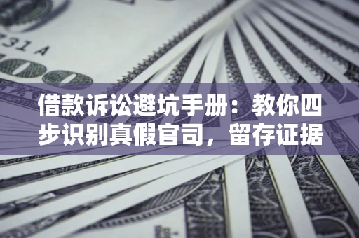 武汉借款诉讼避坑手册：教你四步识别真假官司，留存证据不踩雷