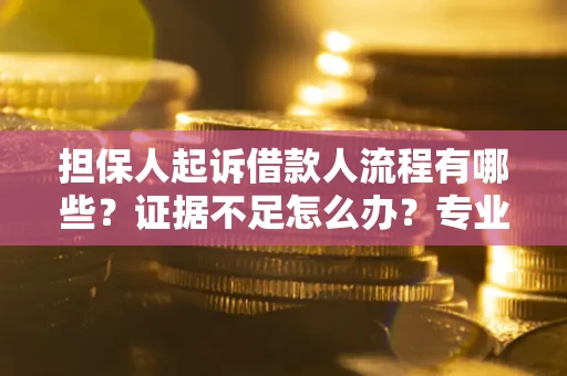 武汉担保人起诉借款人流程有哪些？证据不足怎么办？专业律师解答