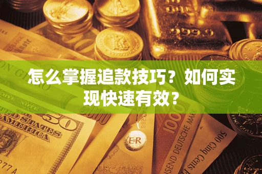 武汉怎么掌握追款技巧？如何实现快速有效？