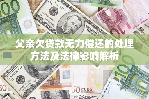 武汉父亲欠贷款无力偿还的处理方法及法律影响解析