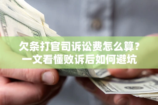武汉欠条打官司诉讼费怎么算？一文看懂败诉后如何避坑