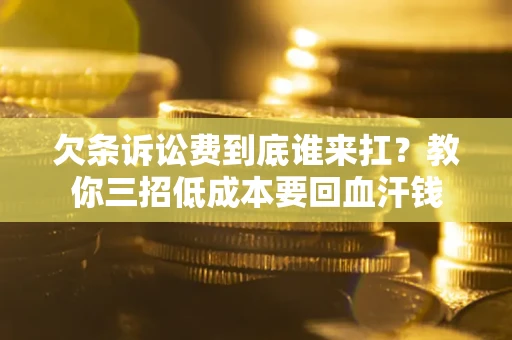武汉欠条诉讼费到底谁来扛？教你三招低成本要回血汗钱